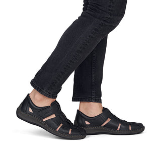 Rieker Men's Real Leather Wide Shoes | 05281 - Image 10