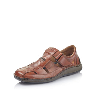 Rieker Men's Real Leather Wide Shoes | 05284 - Image 1