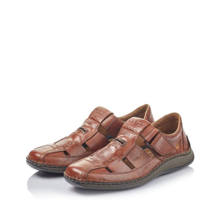Rieker Men's Real Leather Wide Shoes | 05284 - Image 6