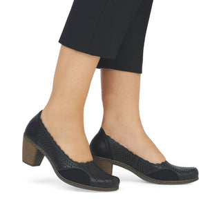 Chaussures en cuir véritable pour femmes Rieker | 40952