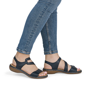 Rieker Women's Real Leather Sandals | 659C7 - Image 17