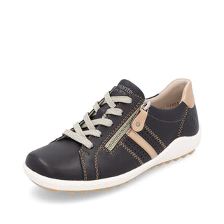 Rieker Chaussures à Enfiler Femme 41356-60 Beige Floral - Confort Quotidien