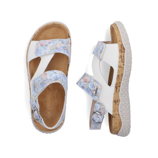 Rieker Women's Real Leather Wide Sandals | V0316 - Image 9