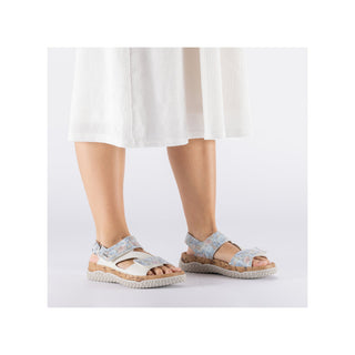 Rieker Women's Real Leather Wide Sandals | V0316 - Image 10