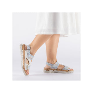 Rieker Women's Real Leather Wide Sandals | V0316 - Image 11