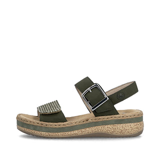 Rieker Women's Real Leather Sandals | V0951 - Image 19