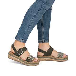 Rieker Women's Real Leather Sandals | V0951 - Image 24