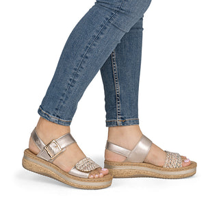 Rieker Women's Real Leather Sandals | V0951 - Image 35
