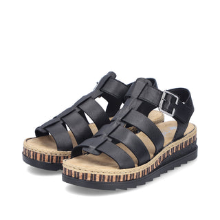 Rieker Ladies' Real Leather Sandals | V7904 - Image 8